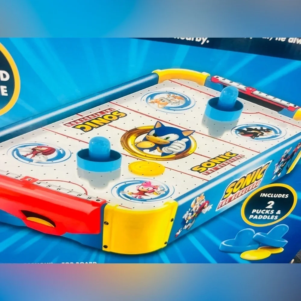 Sonic The Hedgehog TableTop Air Hockey - New - Air Powered BF Or Kid Gift! Rare!